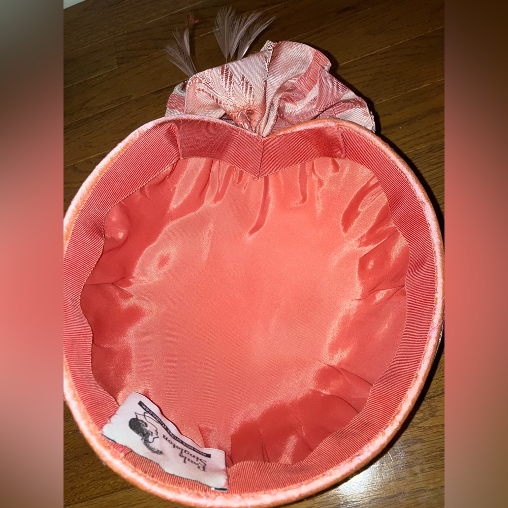 Paula Singleton Hat Pink Feather Easter Fascinato… - image 5